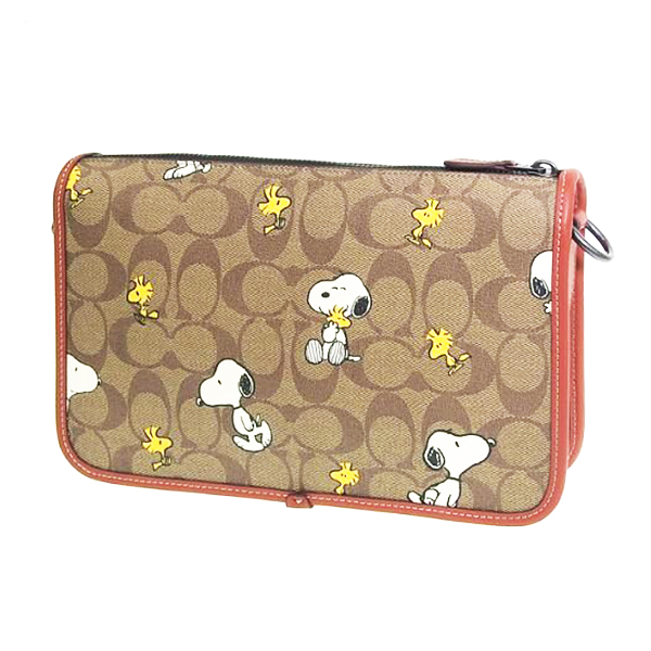 COACH コーチ ショルダーバッグ ピーナッツ スヌーピー コラボ