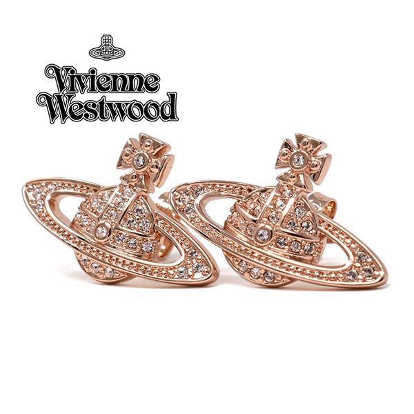 Vivienne Westwood MINI BAS RELIEF 耳钉62020033/G120 玫瑰金1