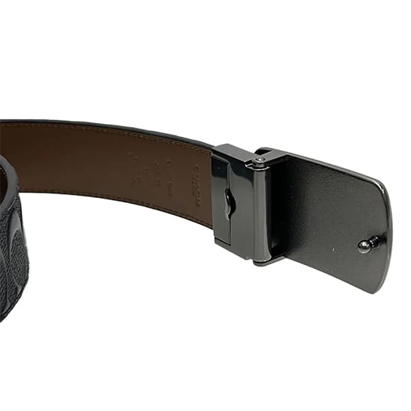 COACH double sided belt COACHCQ009QBLVW black × dark brown 1 COACH double sided belt COACHCQ009QBLVW black × dark brown 1