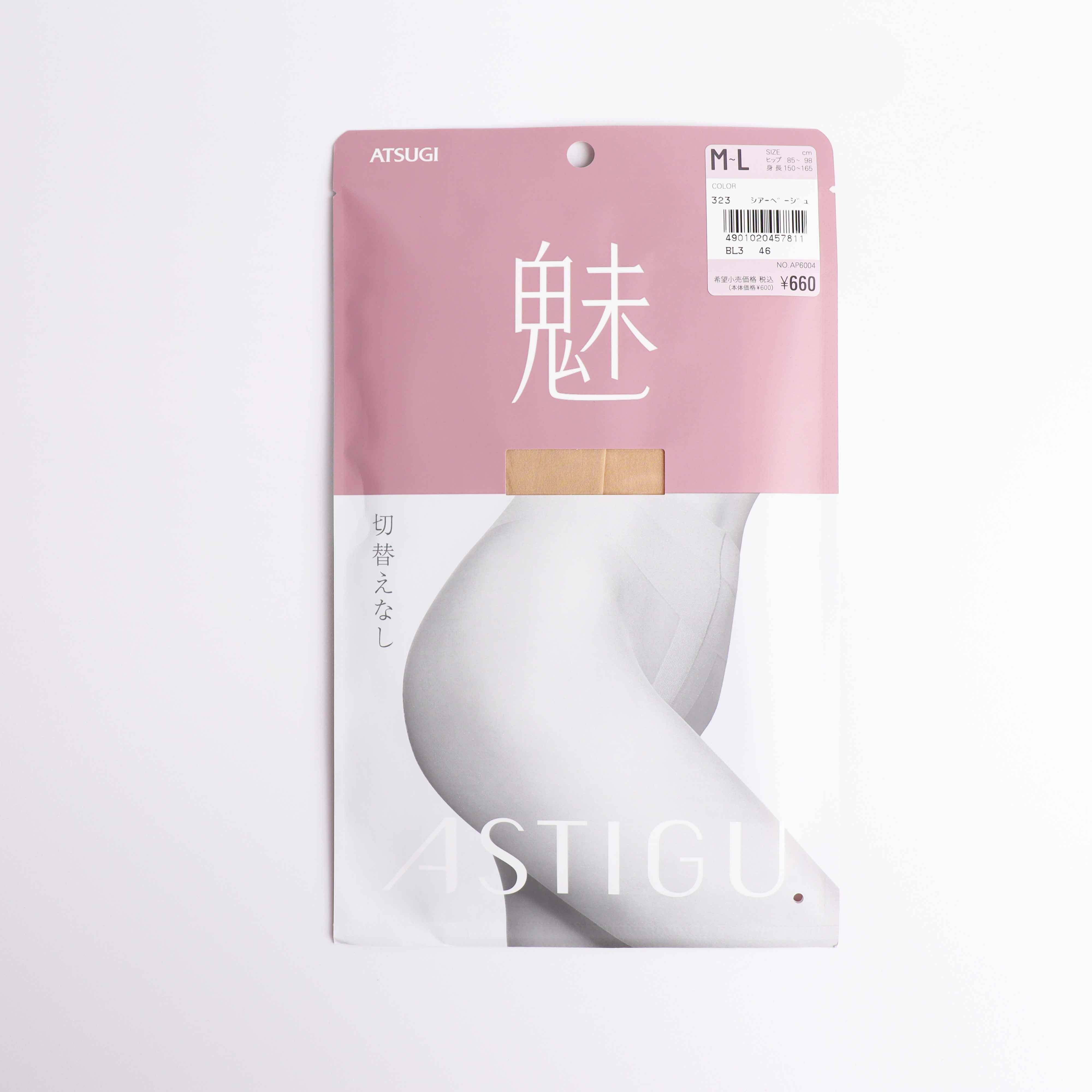 ASTIGU 【魅】オールスルー(切替えなし)ストッキング シアー