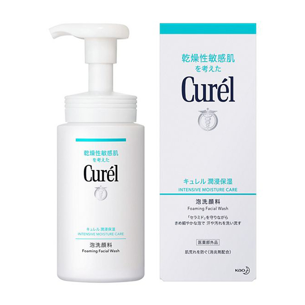 KAO Curel moisturizing foam face wash large bottle 300ml