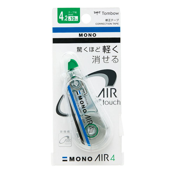 1号仓-Tombow蜻蜓MONO系列空气4号修正带CT-CA4 绿色1个-唐吉訶德