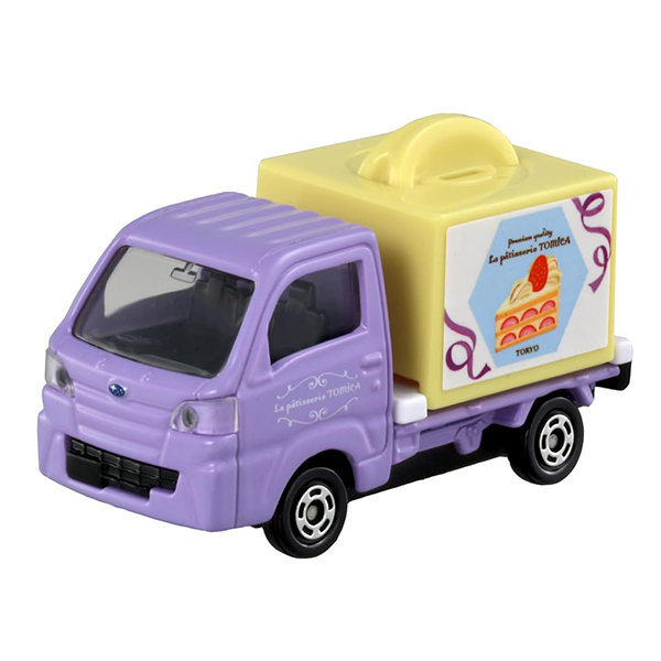 多美車大全集 The Complete World of Tomy Diecast 1号仓-TAKARATOMY多美卡玩具车027 斯巴鲁水鹿蛋糕运载车1个