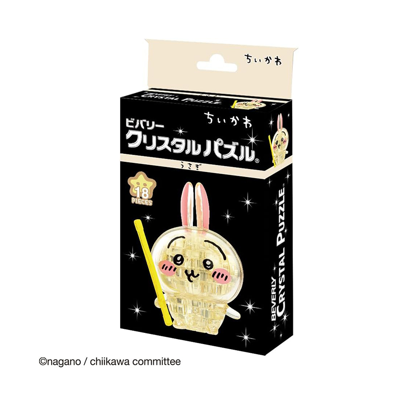 Kamiojapan Chiikawa transparent crystal assembly model Usagi