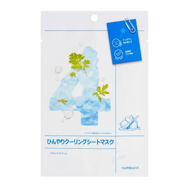 numbuzin No. 4 cooling and soothing mask 1 piece-DONKI